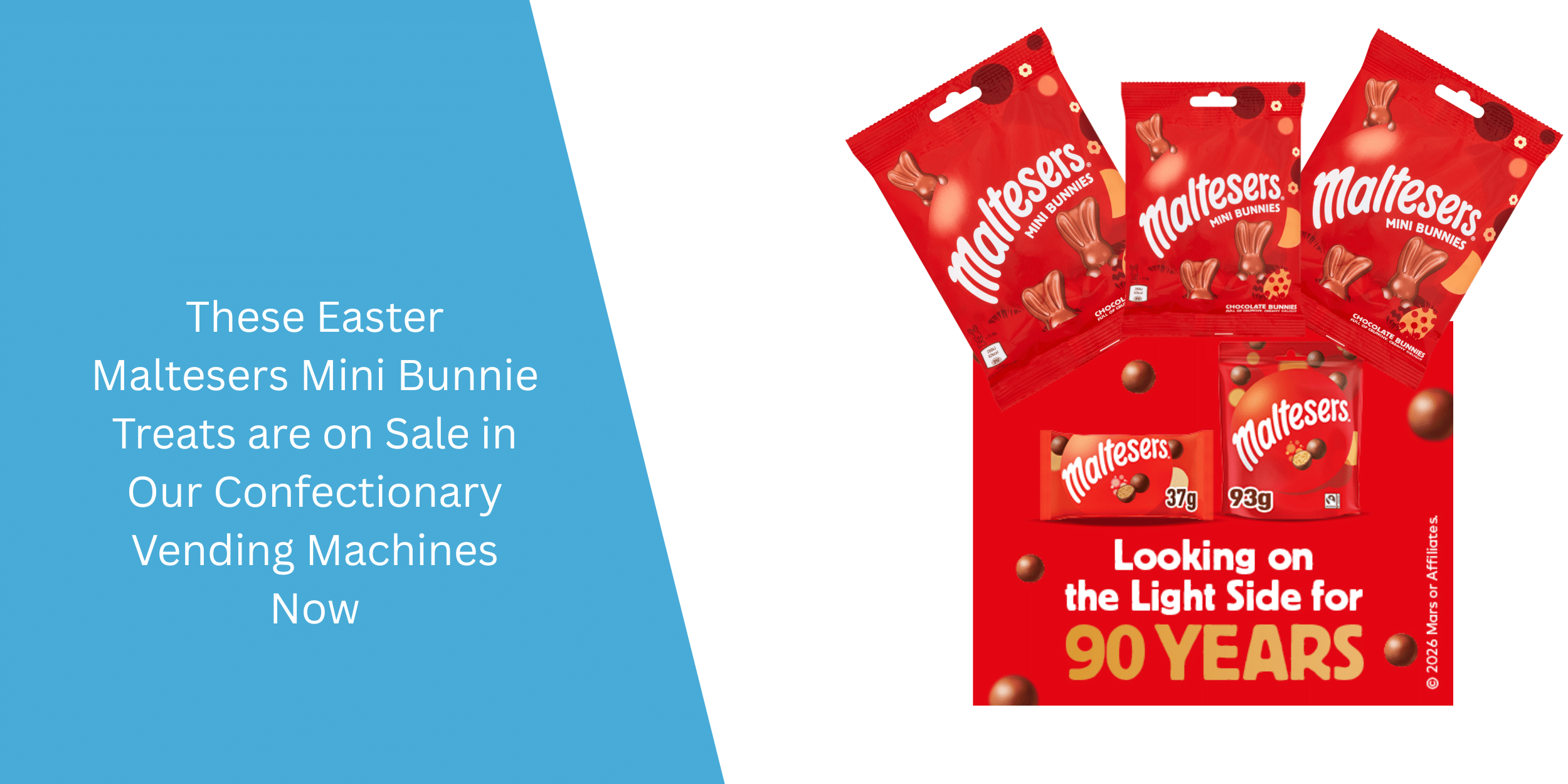 Maltesers Mini Bunny treats for vending machine use